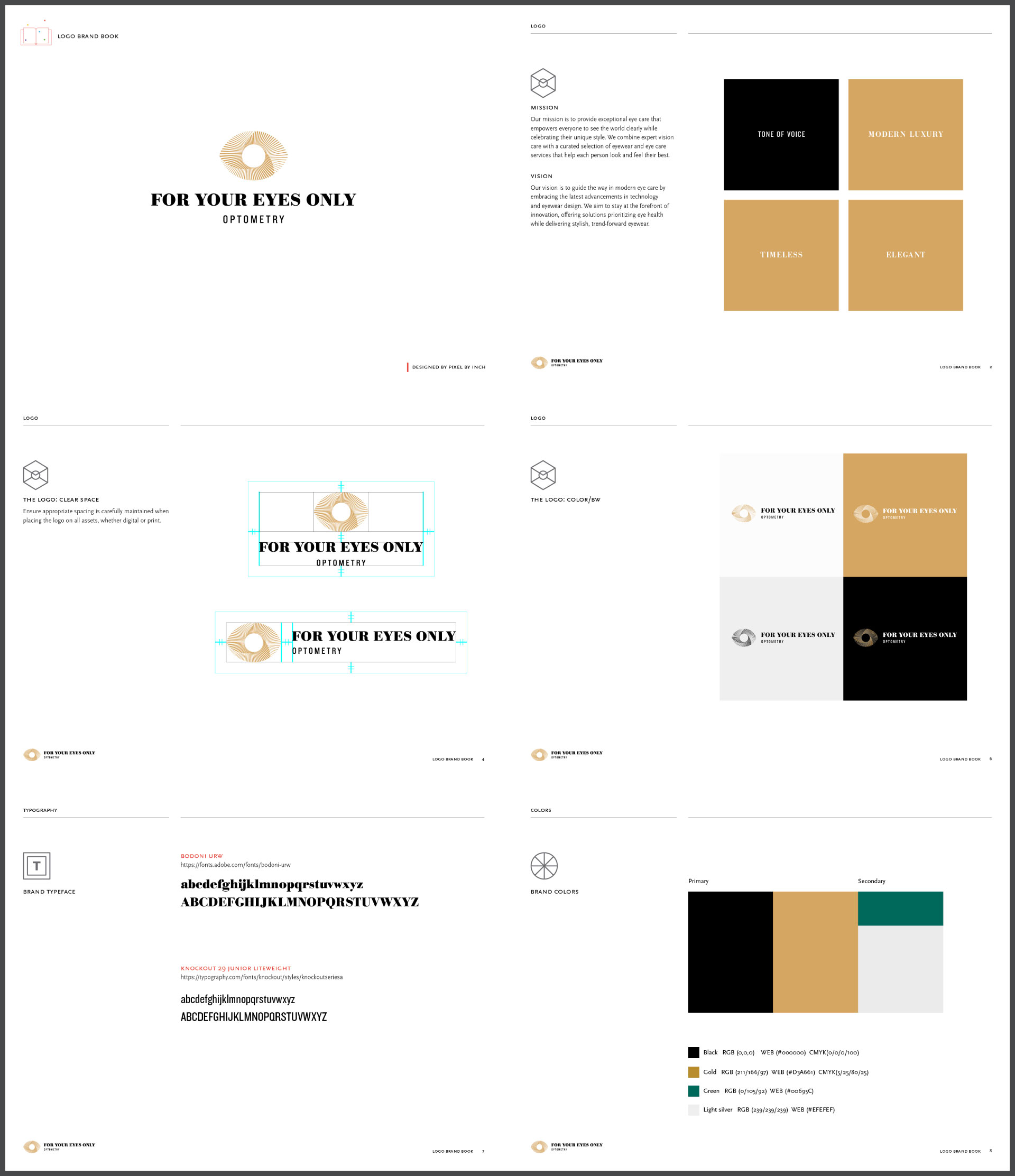 For Your Eyes Only Brand Colors