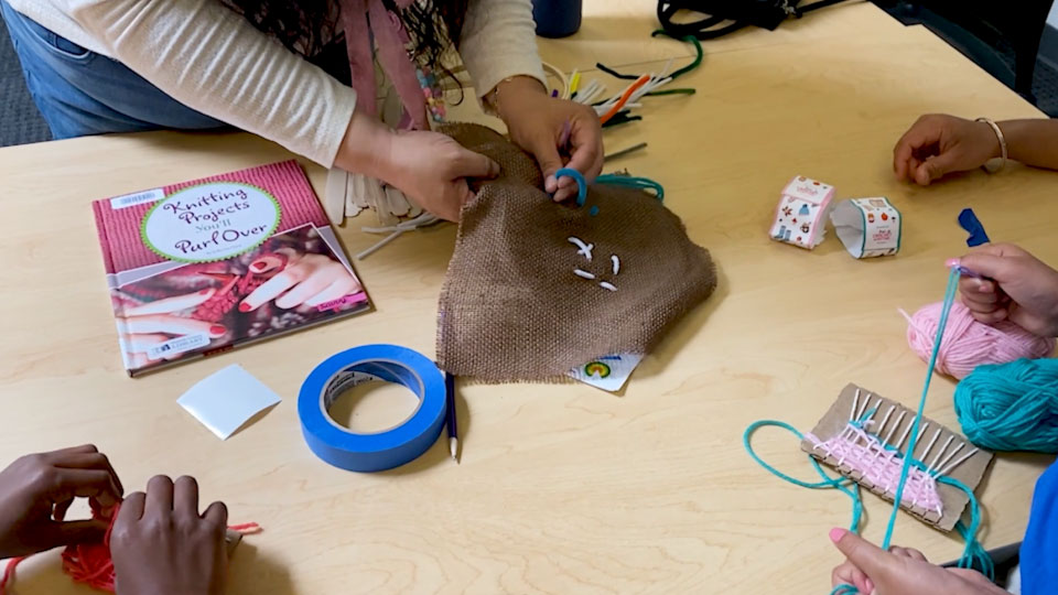 Alameda County Summer Adventure Workshop Stitching