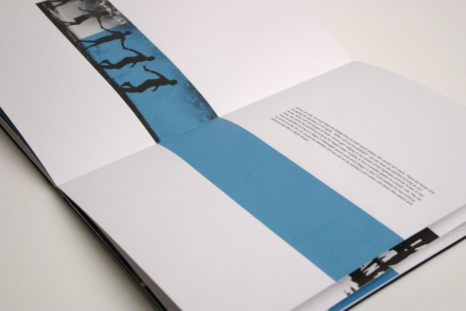 Martin Luther King Jr Book Design Inside Page with blue