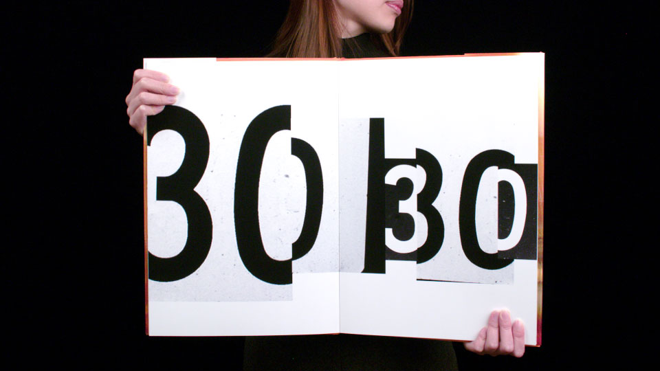 Turning 30 book design