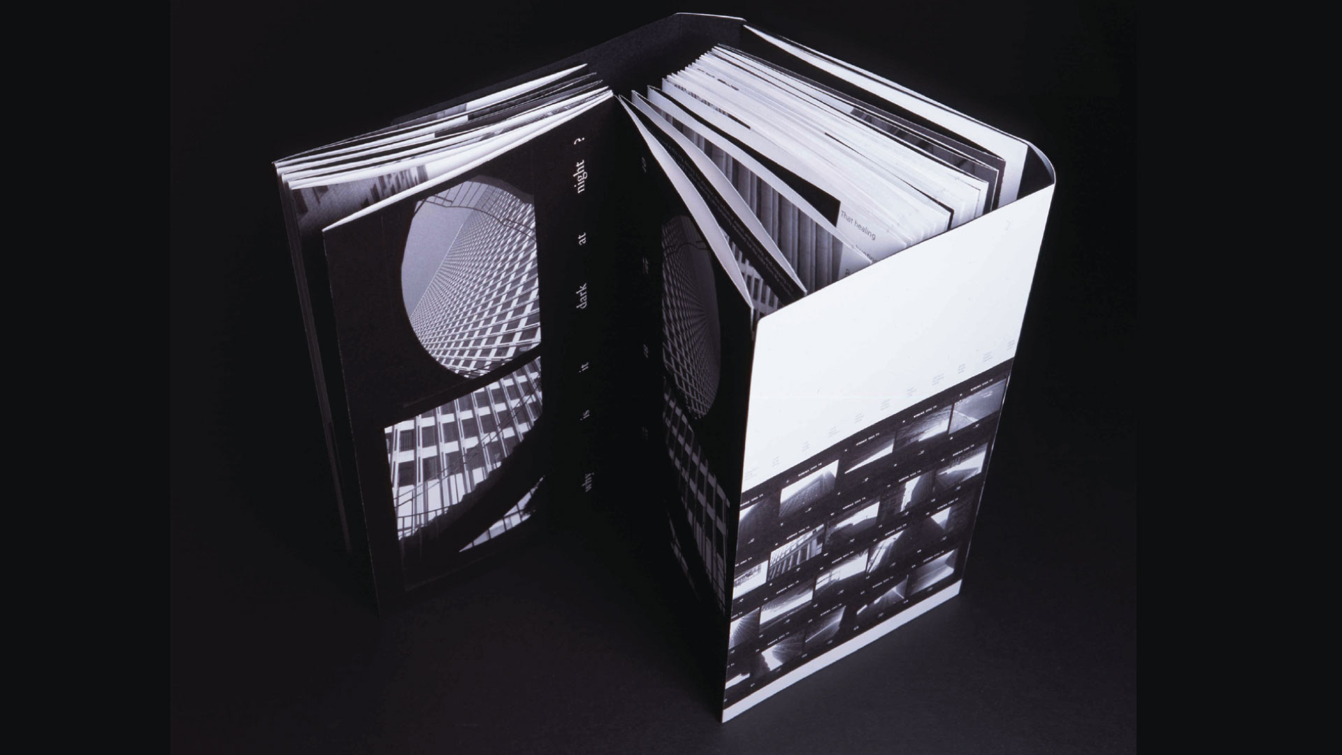 Black and White Typography Book Design