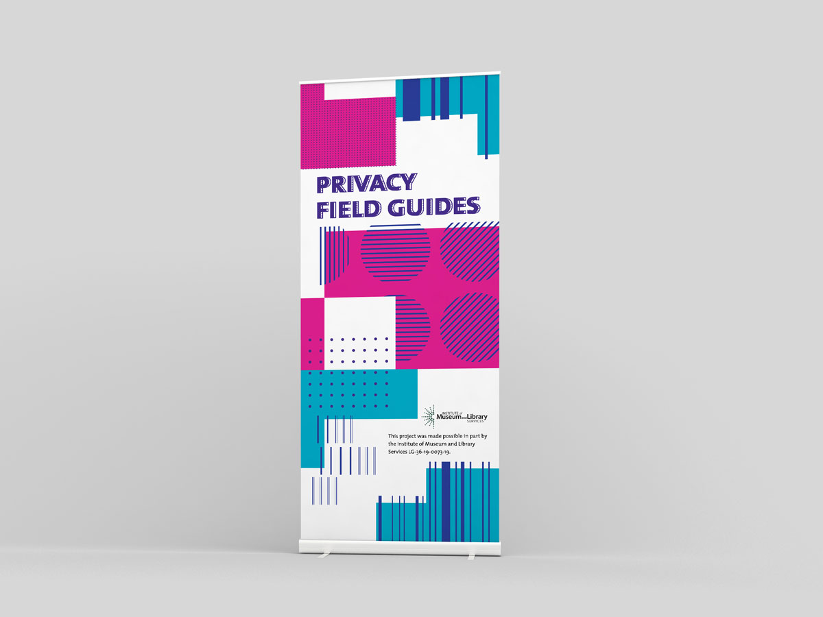 booth banner design for privacy guides
